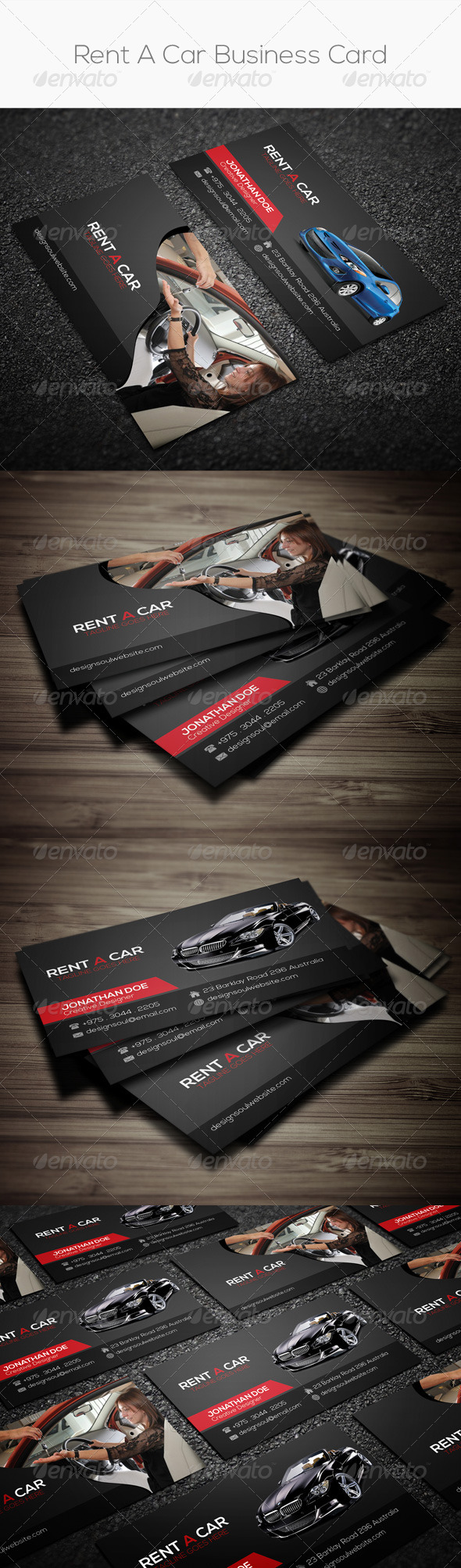 GraphicRiver Rent A Car Business Card 8107759 GraphicRiver Rent A Car Business Card 8107759