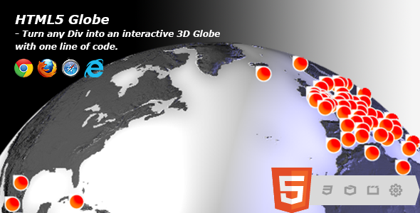 CodeCanyon HTML5 Globe 8108270 CodeCanyon HTML5 Globe 8108270