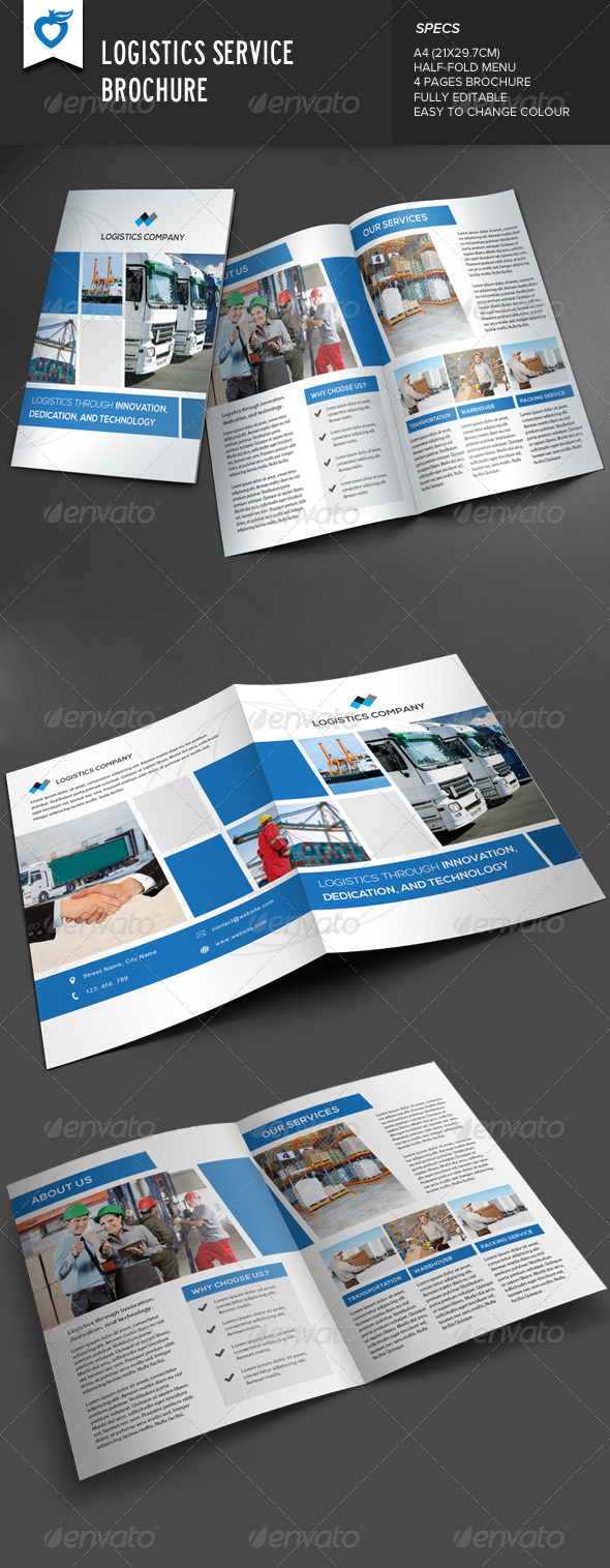 GraphicRiver Logistics Service Brochure 8109180 GraphicRiver Logistics Service Brochure 8109180