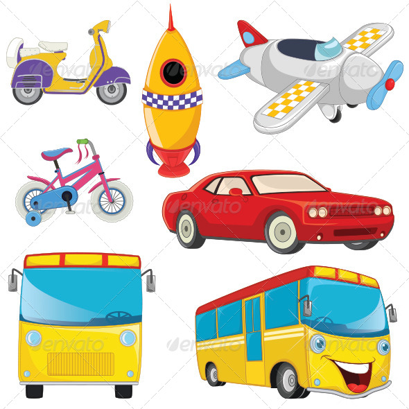 GraphicRiver Vehicle Illustrations Set 8110524 GraphicRiver Vehicle Illustrations Set 8110524