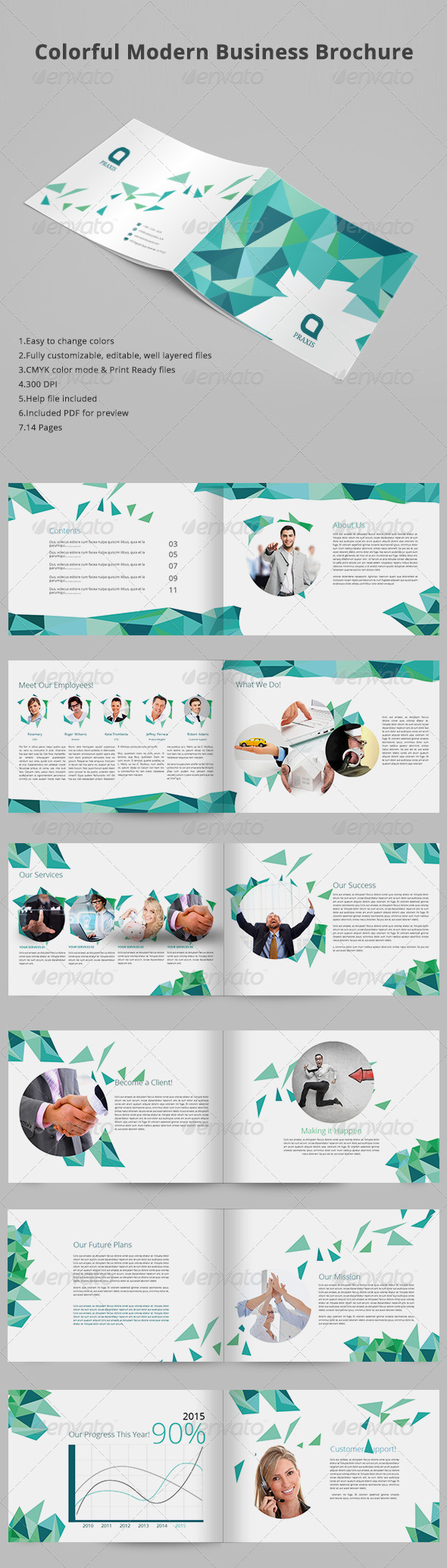 GraphicRiver Colorful Modern Business Brochure 8111868 GraphicRiver Colorful Modern Business Brochure 8111868