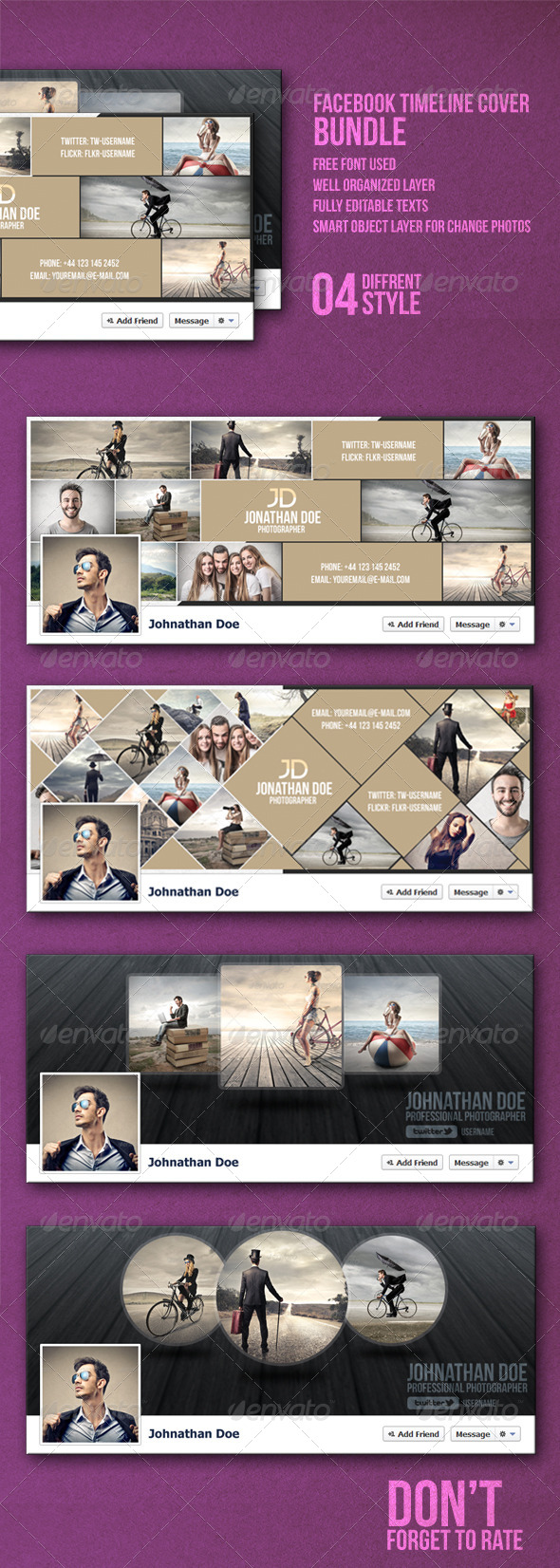 GraphicRiver Facebook Timeline Cover Bundle 8112943 GraphicRiver Facebook Timeline Cover Bundle 8112943