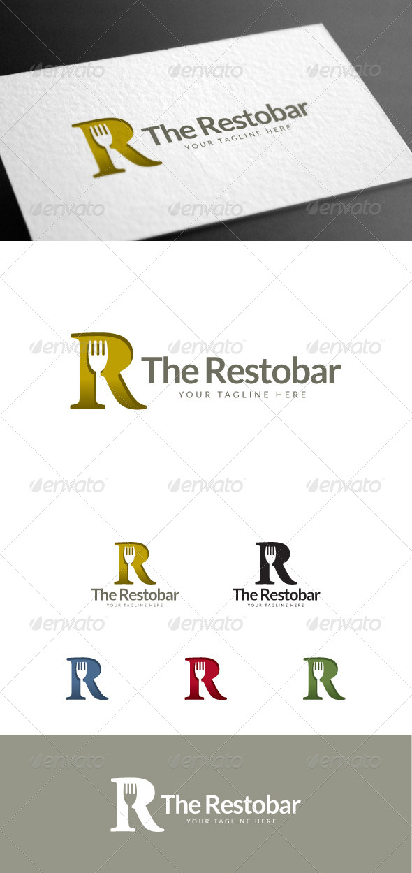 GraphicRiver Restobar R Letter Logo Template 8113546 GraphicRiver Restobar R Letter Logo Template 8113546