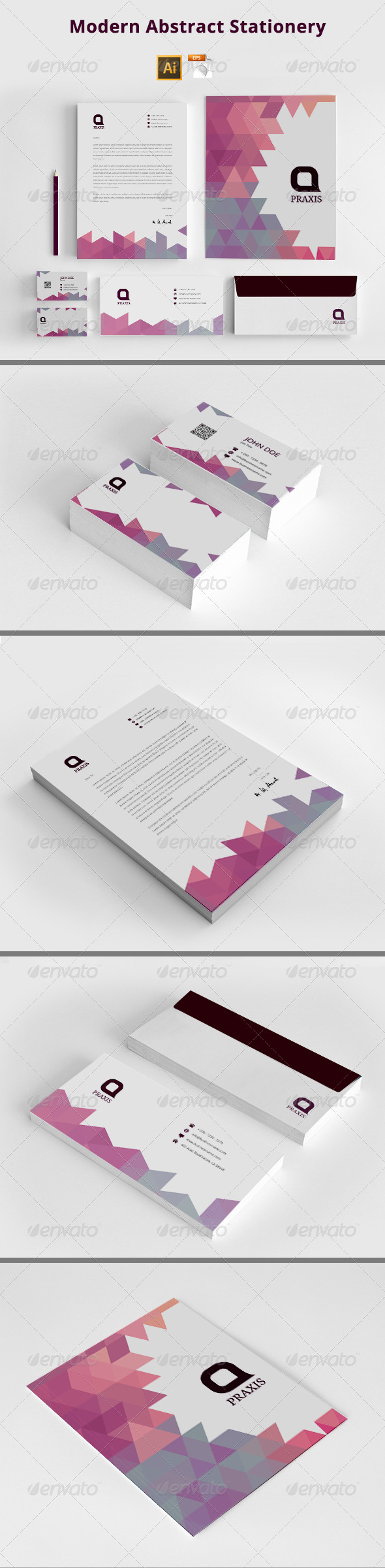 GraphicRiver Modern Abstract Stationery 8113596 GraphicRiver Modern Abstract Stationery 8113596