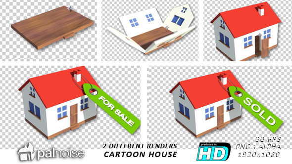 Real Estate House Cartoon Style Real Estate House Cartoon Style