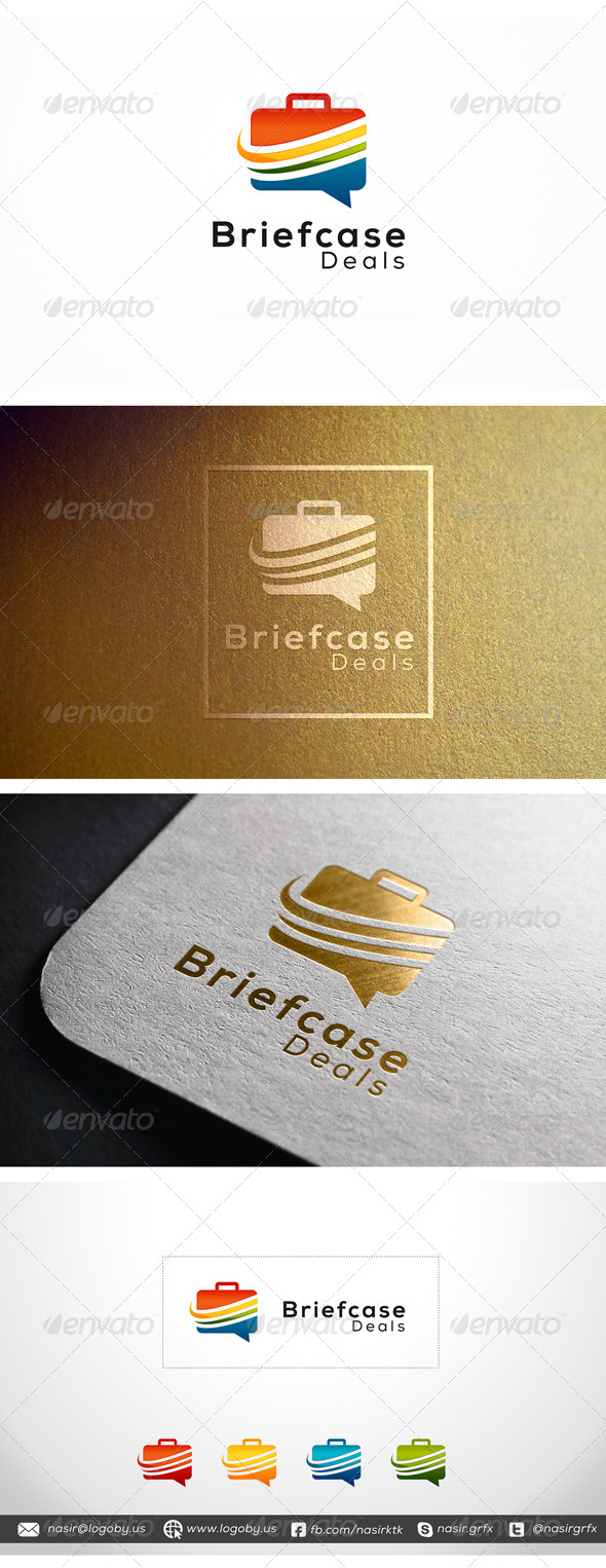 Briefcase Deals - Objects Logo Templates