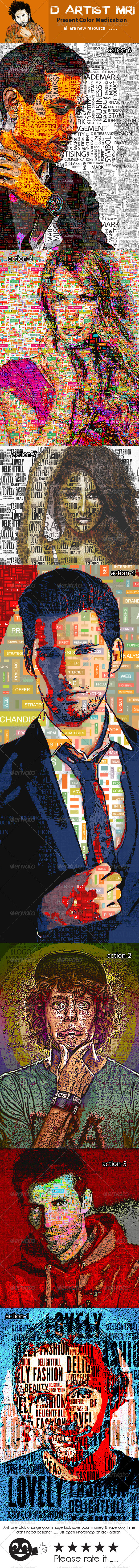 Typrography Poster Action - Actions Photoshop