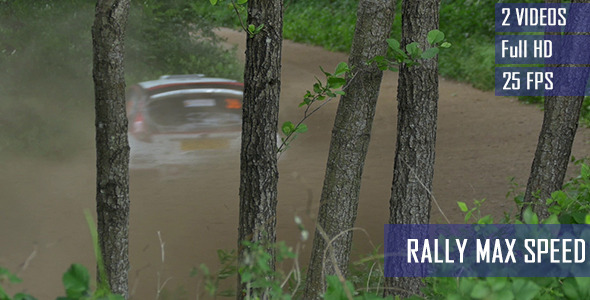 Rally Car Max Speed On The Curve In The Forest Rally Car Max Speed On The Curve In The Forest