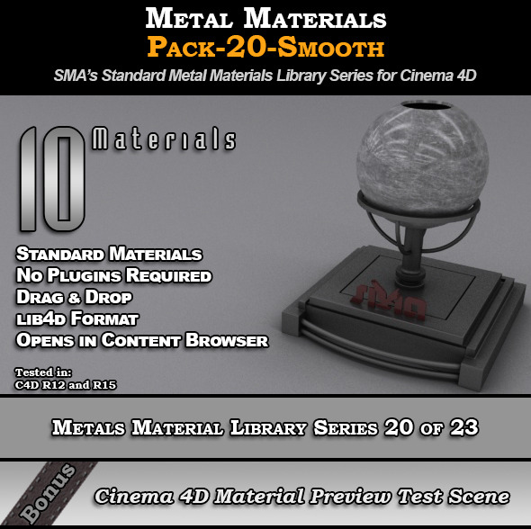3DOcean Metals Material Pack-20-smooth for Cinema 4D 8117779 3DOcean Metals Material Pack-20-smooth for Cinema 4D 8117779