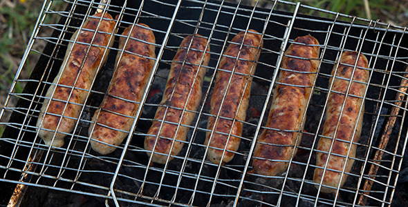 Sausages on the Grill Sausages on the Grill
