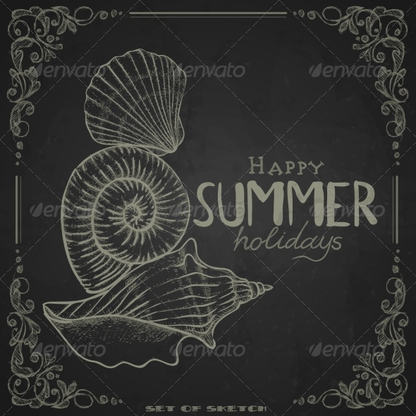 GraphicRiver Stylized Drawing With Chalk On Blackboard 8118650 GraphicRiver Stylized Drawing With Chalk On Blackboard 8118650