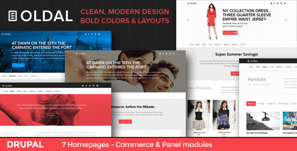 ThemeForest Oldal Business & eCommerce Drupal Theme 8120175