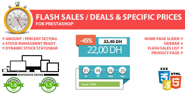 CodeCanyon Flash sales deal & specific prices for prestashop 8122210 CodeCanyon Flash sales deal & specific prices for prestashop 8122210