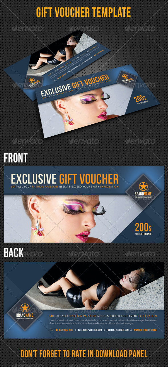 Gift Voucher V08 (Cards & Invites)