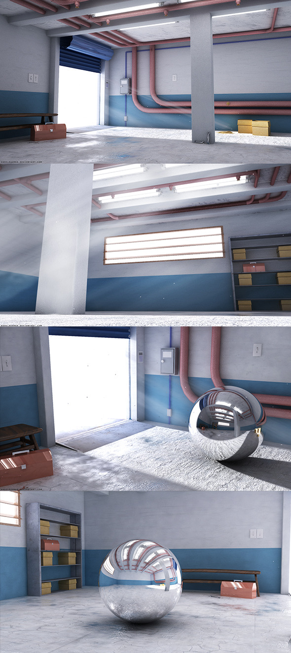 Vray Garage Render Setup - 3DOcean Item for Sale