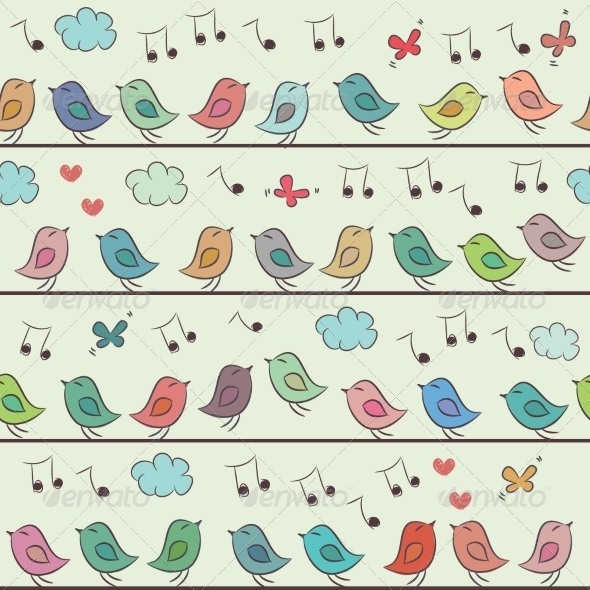 GraphicRiver Seamless Pattern of Cartoon Birds 8123578 GraphicRiver Seamless Pattern of Cartoon Birds 8123578
