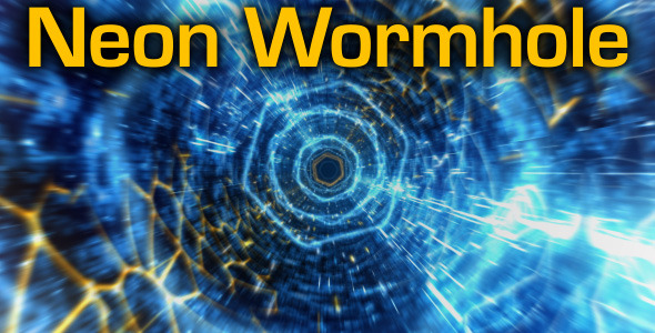 Neon Wormhole hi-tech tunnel flythrough Neon Wormhole hi-tech tunnel flythrough