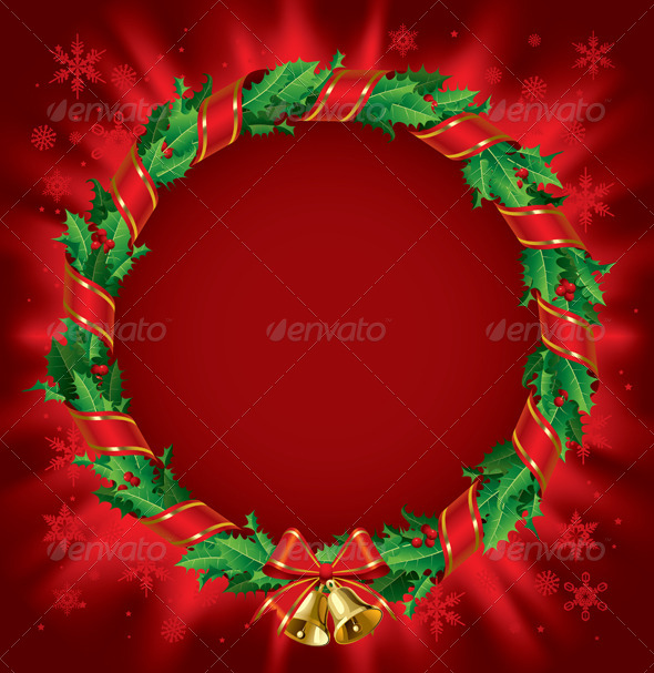 GraphicRiver Holly Wreath 8126673 GraphicRiver Holly Wreath 8126673