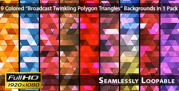 Broadcast Twinkling Polygon Triangles Pack 02 Broadcast Twinkling Polygon Triangles Pack 02