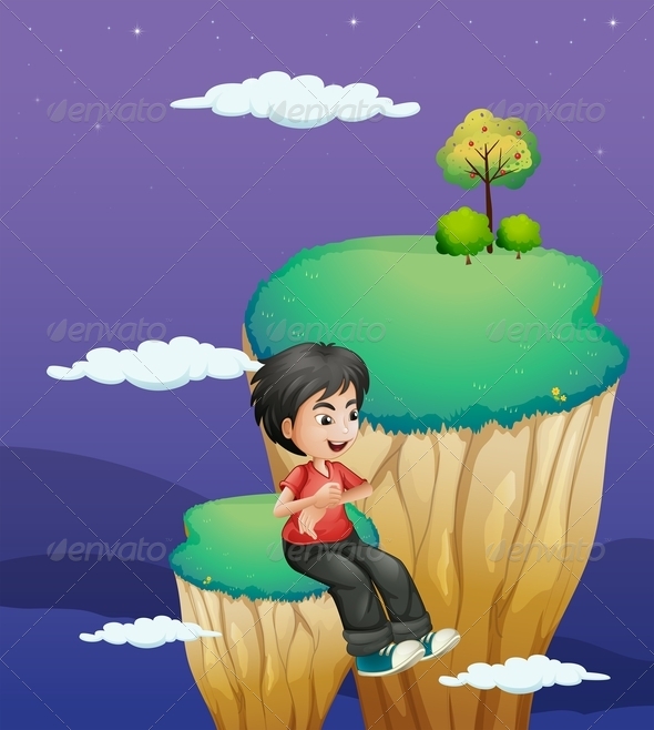 GraphicRiver Boy Waiting for Someone 8132290 GraphicRiver Boy Waiting for Someone 8132290