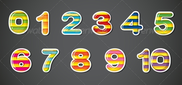 GraphicRiver Colorful Numbers 8132323 GraphicRiver Colorful Numbers 8132323