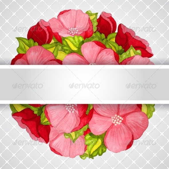 Floral Invitation Card with Flowers Peony Template Floral Invitation Card with Flowers Peony Template