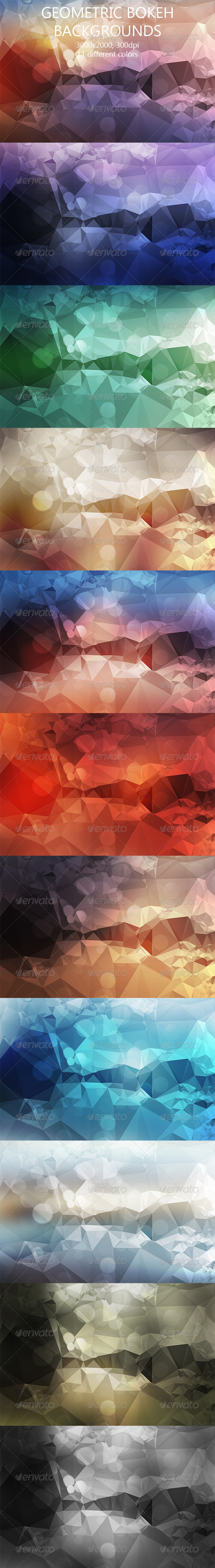 Geometric Bokeh Backgrounds