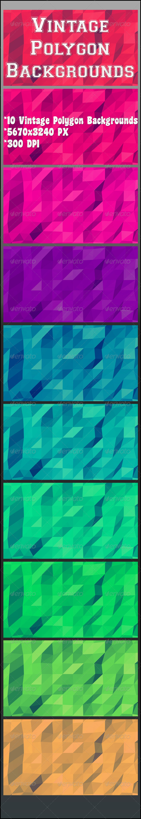 GraphicRiver Vintage Polygon Backgrounds 8135373 GraphicRiver Vintage Polygon Backgrounds 8135373