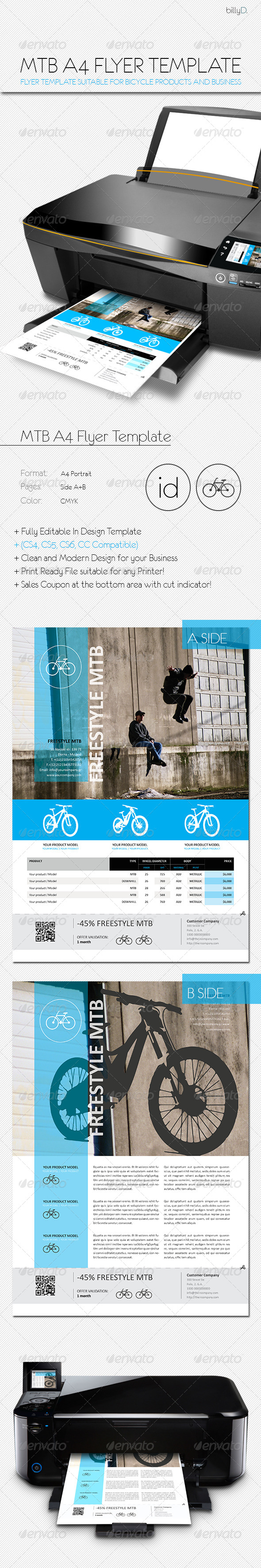 GraphicRiver MTB A4 Flyer Template 8136865 GraphicRiver MTB A4 Flyer Template 8136865