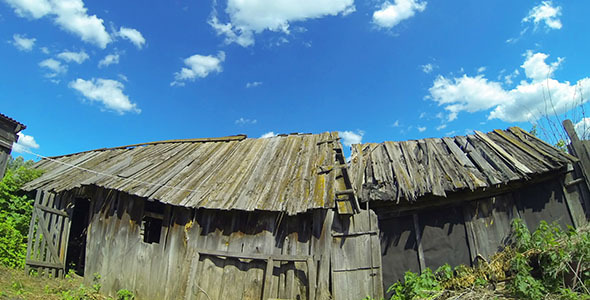 Village House Barn And Clouds Village House Barn And Clouds