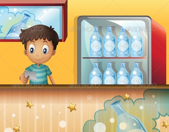 GraphicRiver A boy in the soda shop 8139105 GraphicRiver A boy in the soda shop 8139105