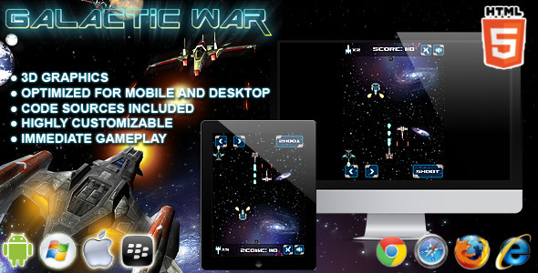 Galactic War HTML5 Game Galactic War HTML5 Game