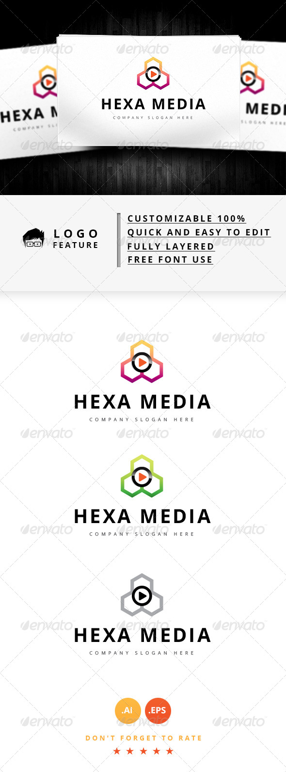 Hexa Media Logo Hexa Media Logo