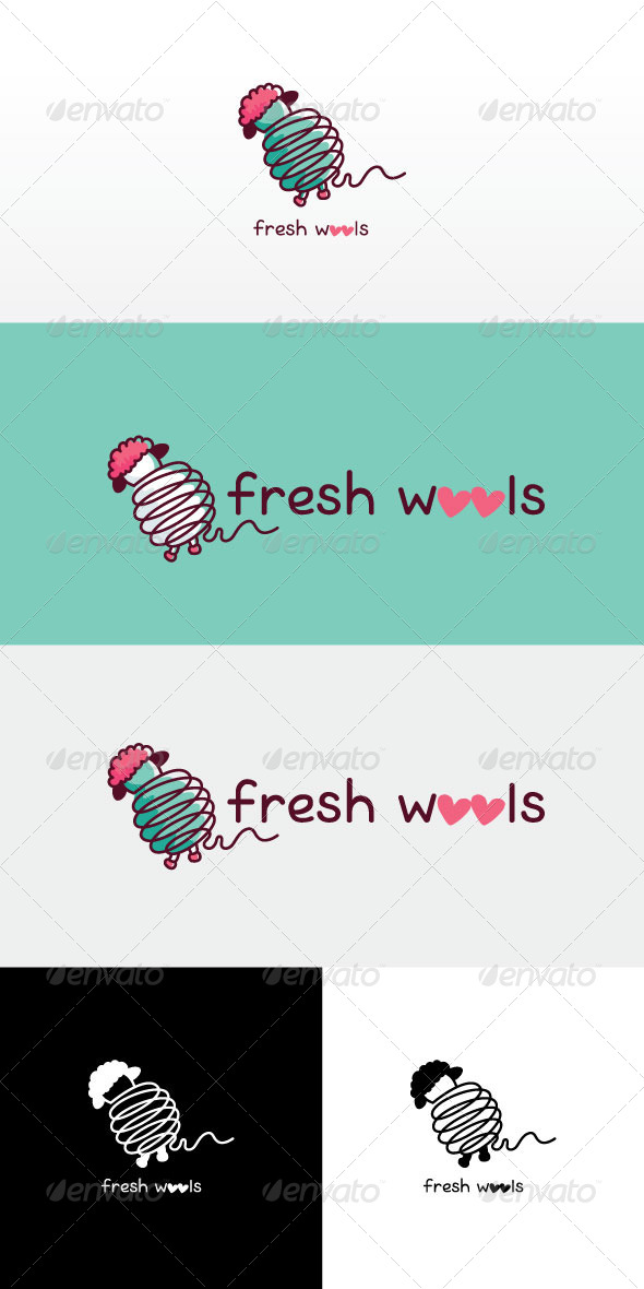 GraphicRiver Fresh Wools Stock Logo Template 8143492 GraphicRiver Fresh Wools Stock Logo Template 8143492