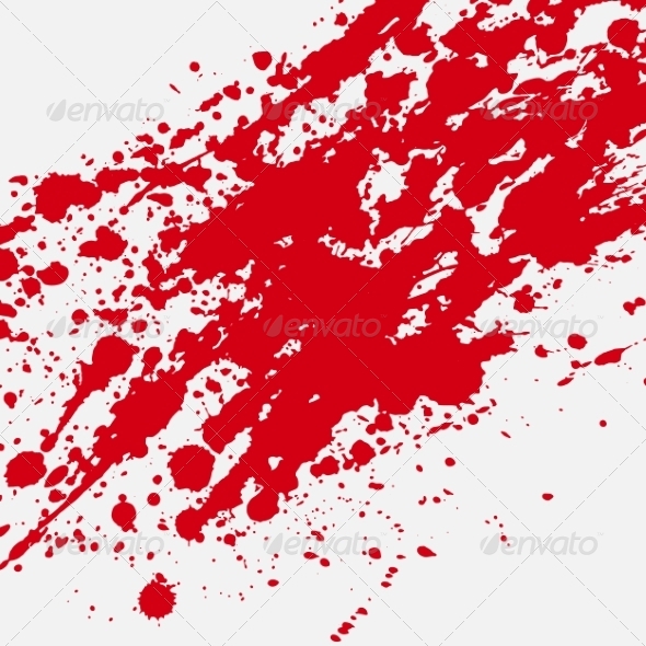 Red Bloody Blots and Splatters (Backgrounds)