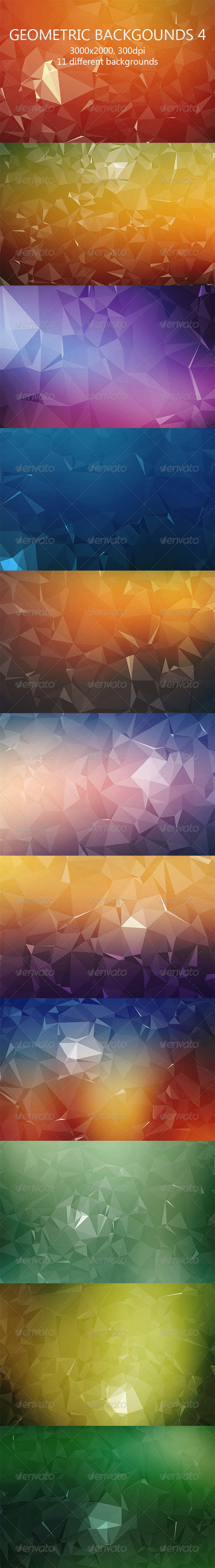 Geometric Backgrounds 4