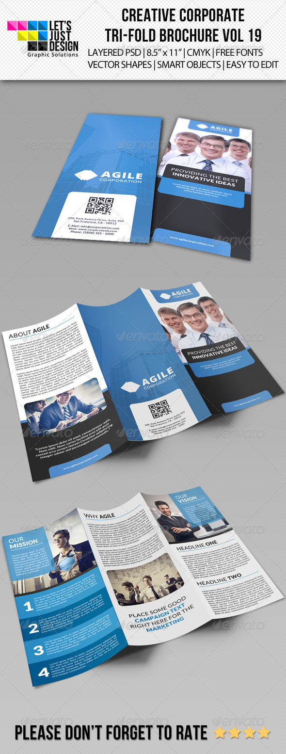 GraphicRiver Creative Corporate Tri-Fold Brochure Vol 19 8147732 GraphicRiver Creative Corporate Tri-Fold Brochure Vol 19 8147732