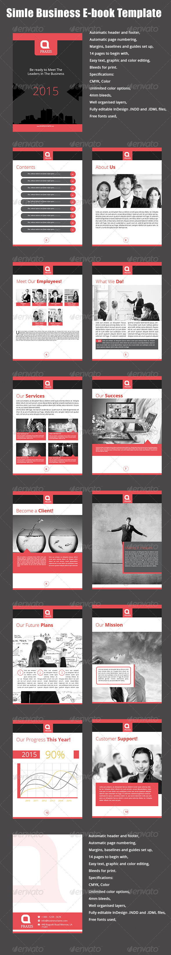GraphicRiver Simple Business E-book Template 8147961 GraphicRiver Simple Business E-book Template 8147961