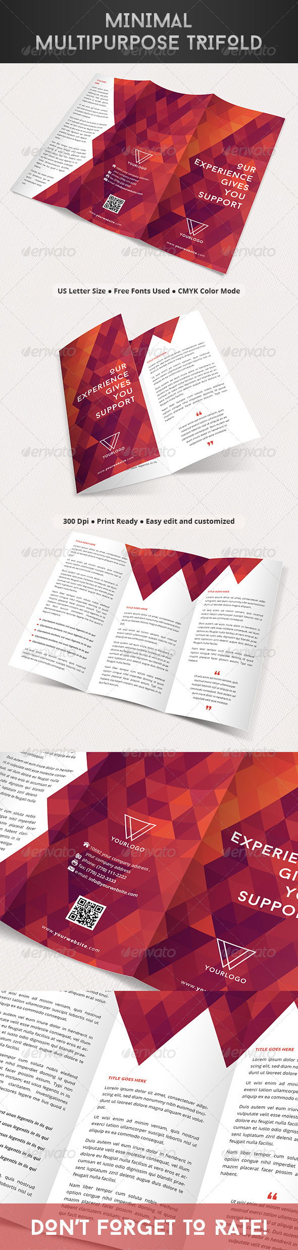 Minimal Multipurpose Trifold Minimal Multipurpose Trifold