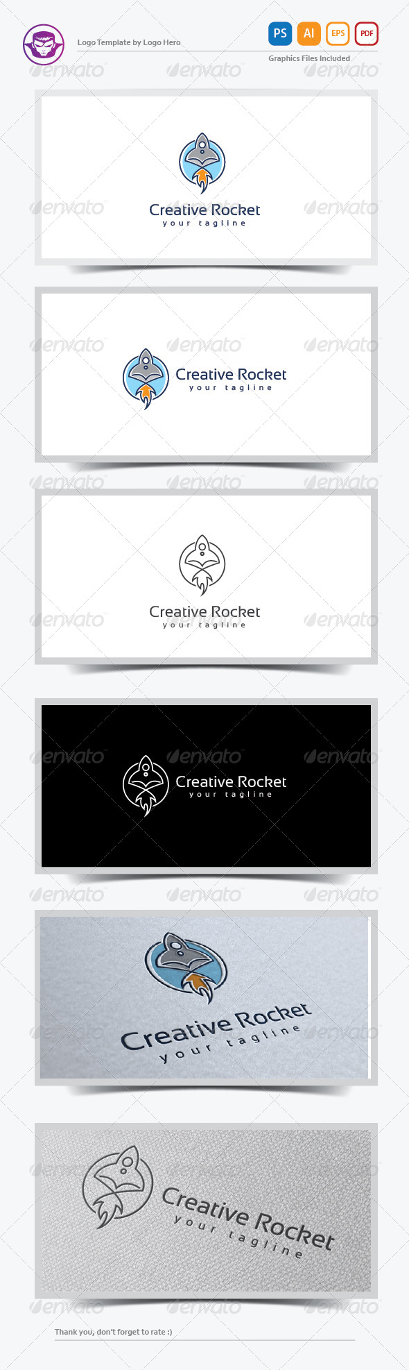 Creative Rocket Logo Template Creative Rocket Logo Template