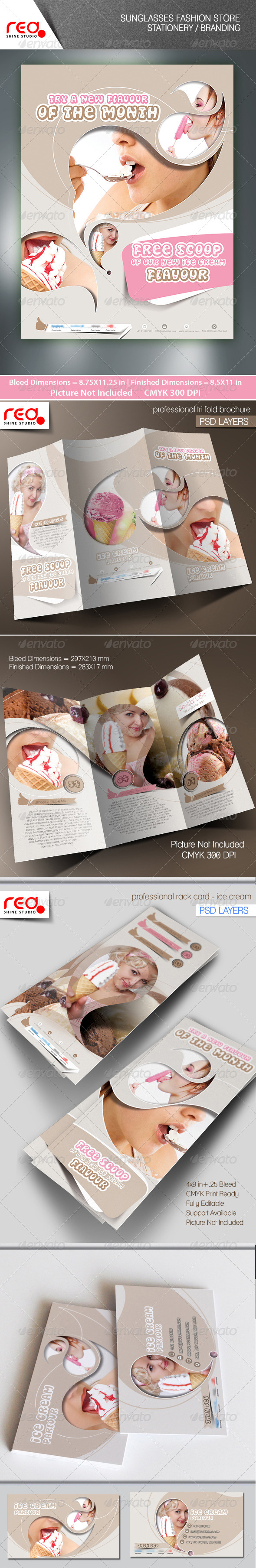 GraphicRiver Ice cream Shop Store Branding Bundle 7658200 GraphicRiver Ice cream Shop Store Branding Bundle 7658200