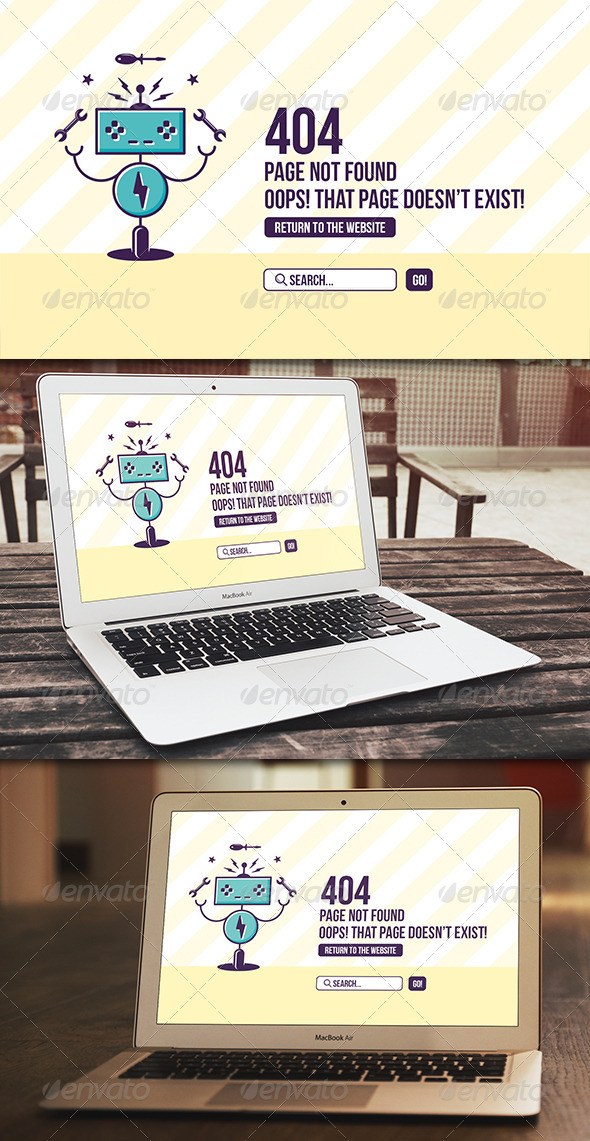 Robot 404 Error Page Robot 404 Error Page