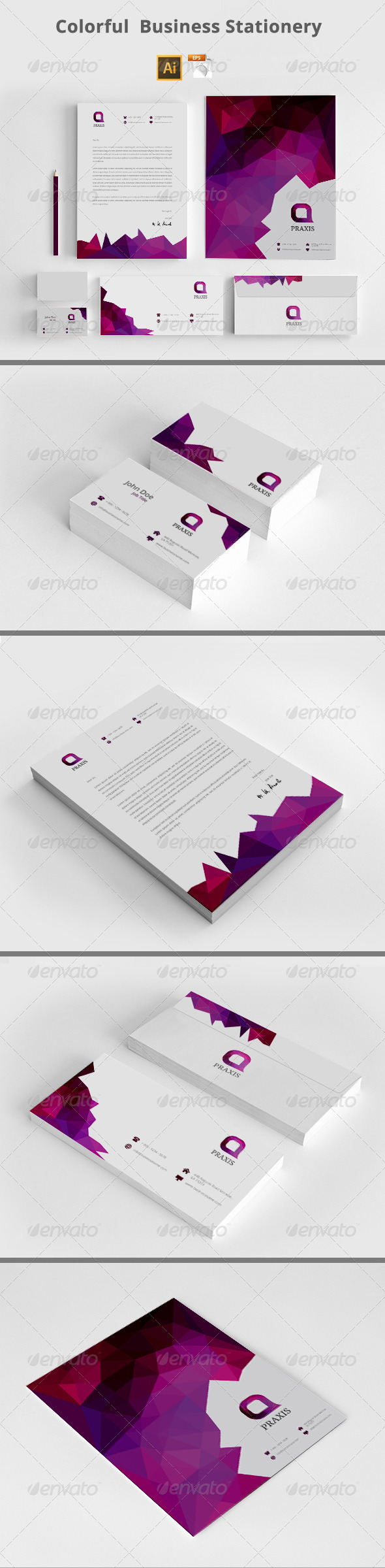 GraphicRiver Colorful Business Stationery 8157216 GraphicRiver Colorful Business Stationery 8157216