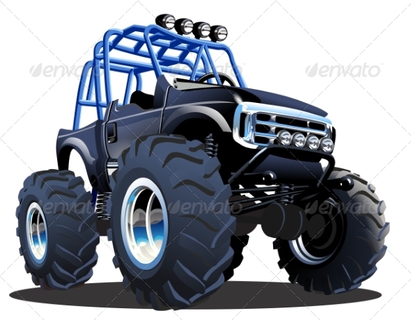 Cartoon Monster Truck