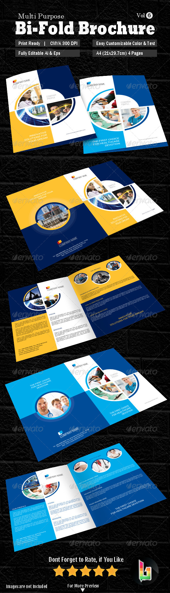 Multipurpose Bi-fold Brochure Vol-6 Multipurpose Bi-fold Brochure Vol-6