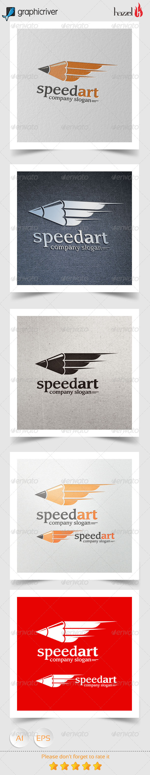 GraphicRiver Speed Art Logo 8162687 GraphicRiver Speed Art Logo 8162687