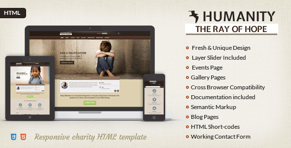 Humanity | NGO & Charity HTML Template