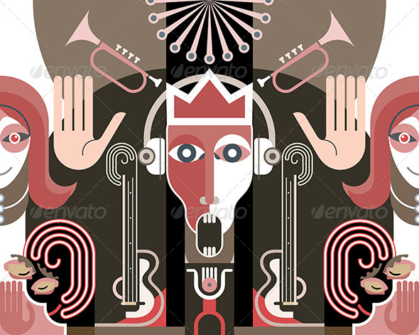 GraphicRiver Musician vector illustration 8163210 GraphicRiver Musician vector illustration 8163210