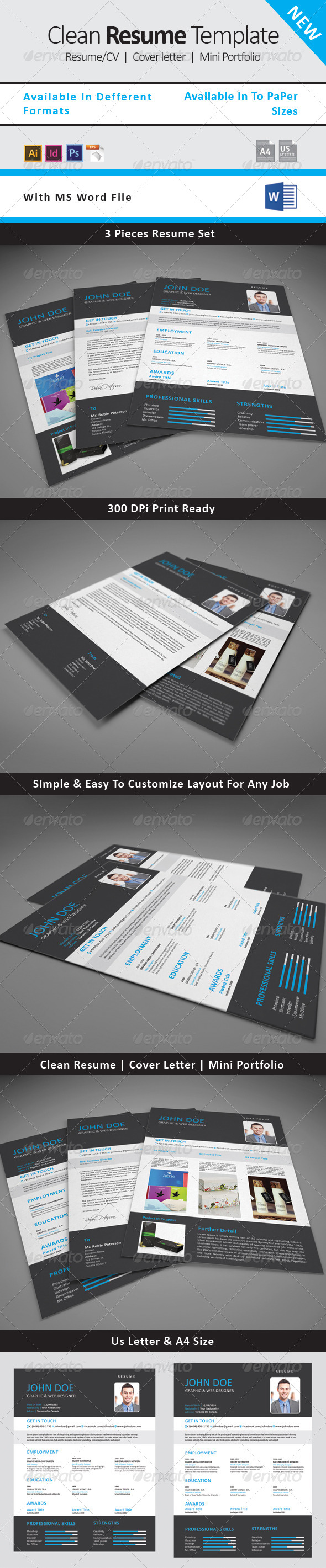 GraphicRiver Resume CV Template 4 8163787 GraphicRiver Resume CV Template 4 8163787