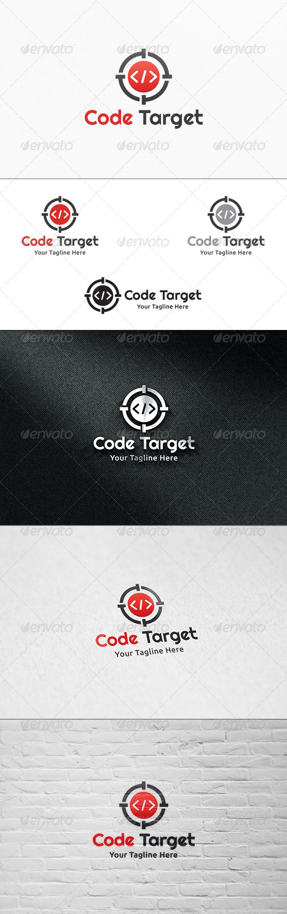 GraphicRiver Code Target V2 Logo Template 8164025 GraphicRiver Code Target V2 Logo Template 8164025